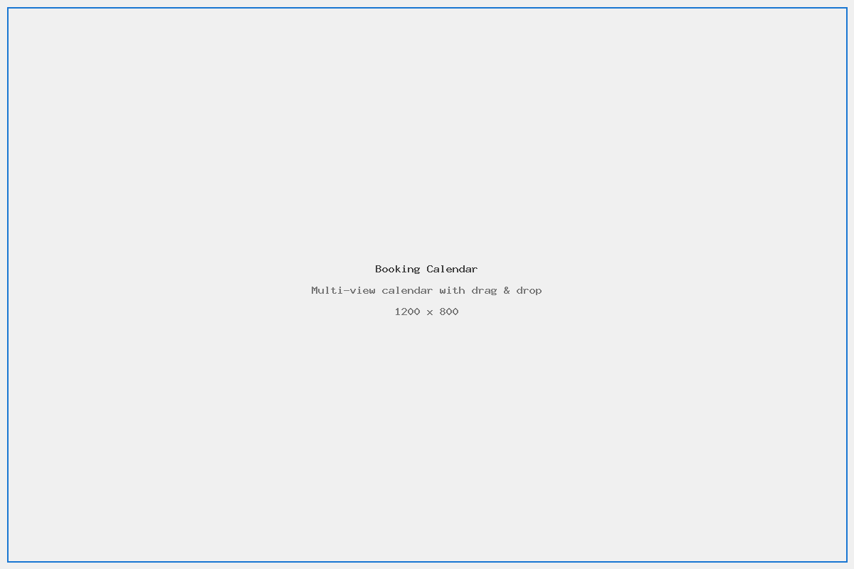 Booking & Scheduling Screenshot